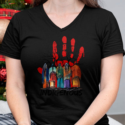 Native American T-Shirts, Vintage Native American Unisex T-Shirt/Hoodie/Sweatshirt HLT00 - Native American Indigenous People Stop MMIW T-Shirt