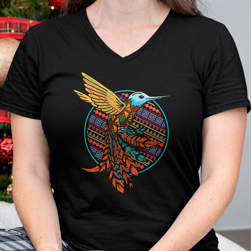Native American T-Shirts, Vintage Native American Unisex T-Shirt/Hoodie/Sweatshirt HLT00 - Hummingbird Tribal Art Native American Indian Indigenous T-Shirt (1)