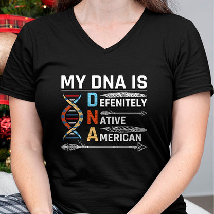 Native American T-Shirts, Vintage Native American Unisex T-Shirt/Hoodie/Sweatshirt HLT00 - Native American DNA Native Indian Pride Indigenous T-Shirt (3)