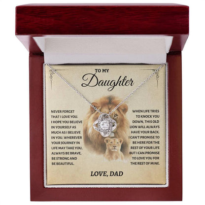 To My Daughter From Dad Necklace