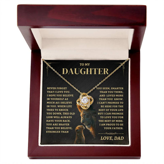 To My Daughter From Dad Necklace (SKUJ06-88)