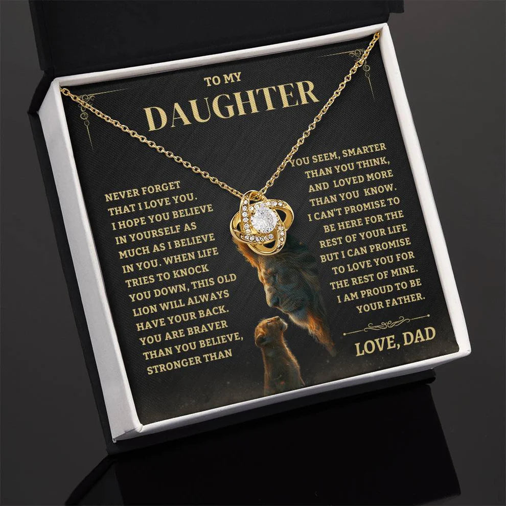 To My Daughter From Dad Necklace (SKUJ06-88)