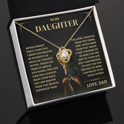 To My Daughter From Dad Necklace (SKUJ06-88)