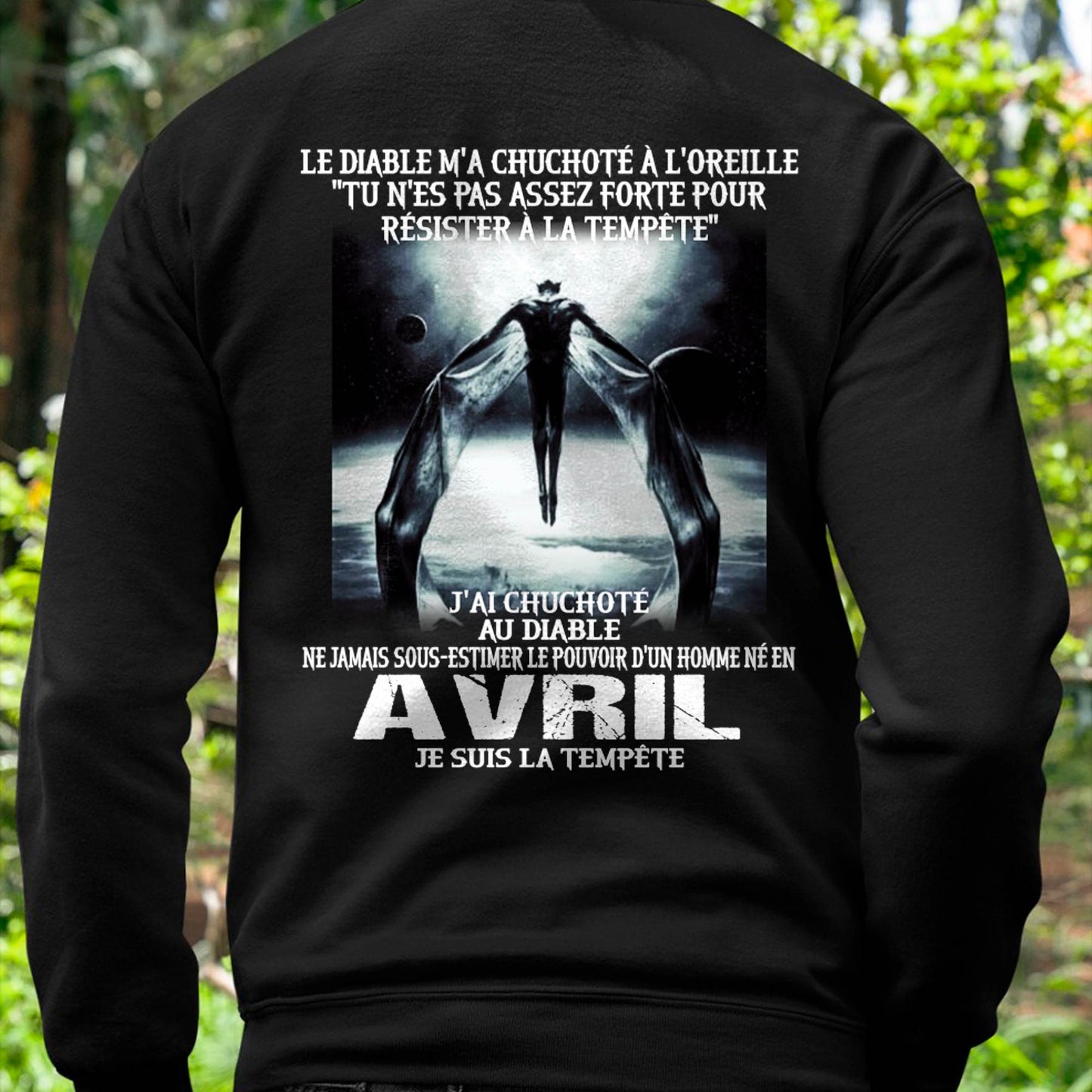Je Suis la Tempête – Ne Jamais Sous-Estimer le Pouvoir d’un Homme Né en Avril – T-Shirt Homme - male fr04 / CCDI04 (SKU26T-01160-04)