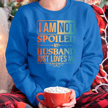 Best Wife Shirt, Wife and Husband Unisex T-Shirt/Hoodie/Sweatshirt HLT00 - Funny Spoiled Wife Art For Women Girls Husband Spoiled Wife T-Shirt (1)