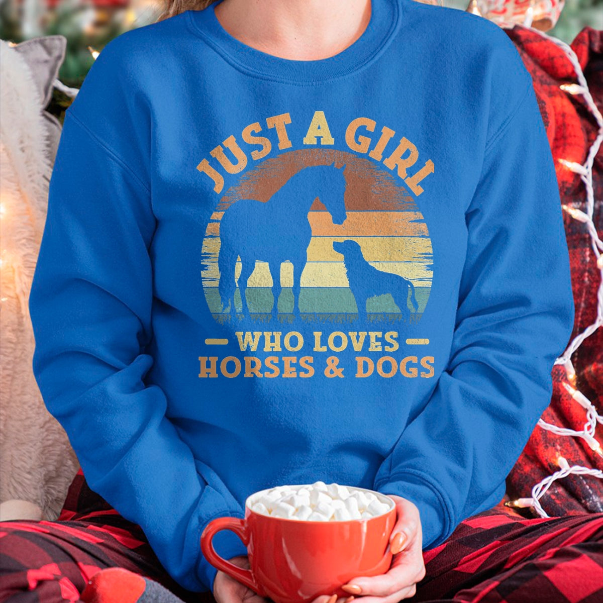 Best Horse Lover Shirt , Funny Horse UnisexT-Shirt/Hoodie/Sweatshirt HLT00 - Just A Girl Who Loves Horses and Dogs Women Girls T-Shirt, Men, Black, 3X-Large