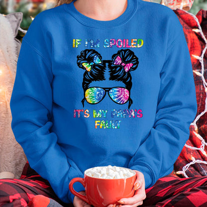 Best Wife Shirt, Wife and Husband Unisex T-Shirt/Hoodie/Sweatshirt HLT00 - If I'm Spoiled It's My Papa's Fault - Papa's Spoiled Girl T-Shirt (1)
