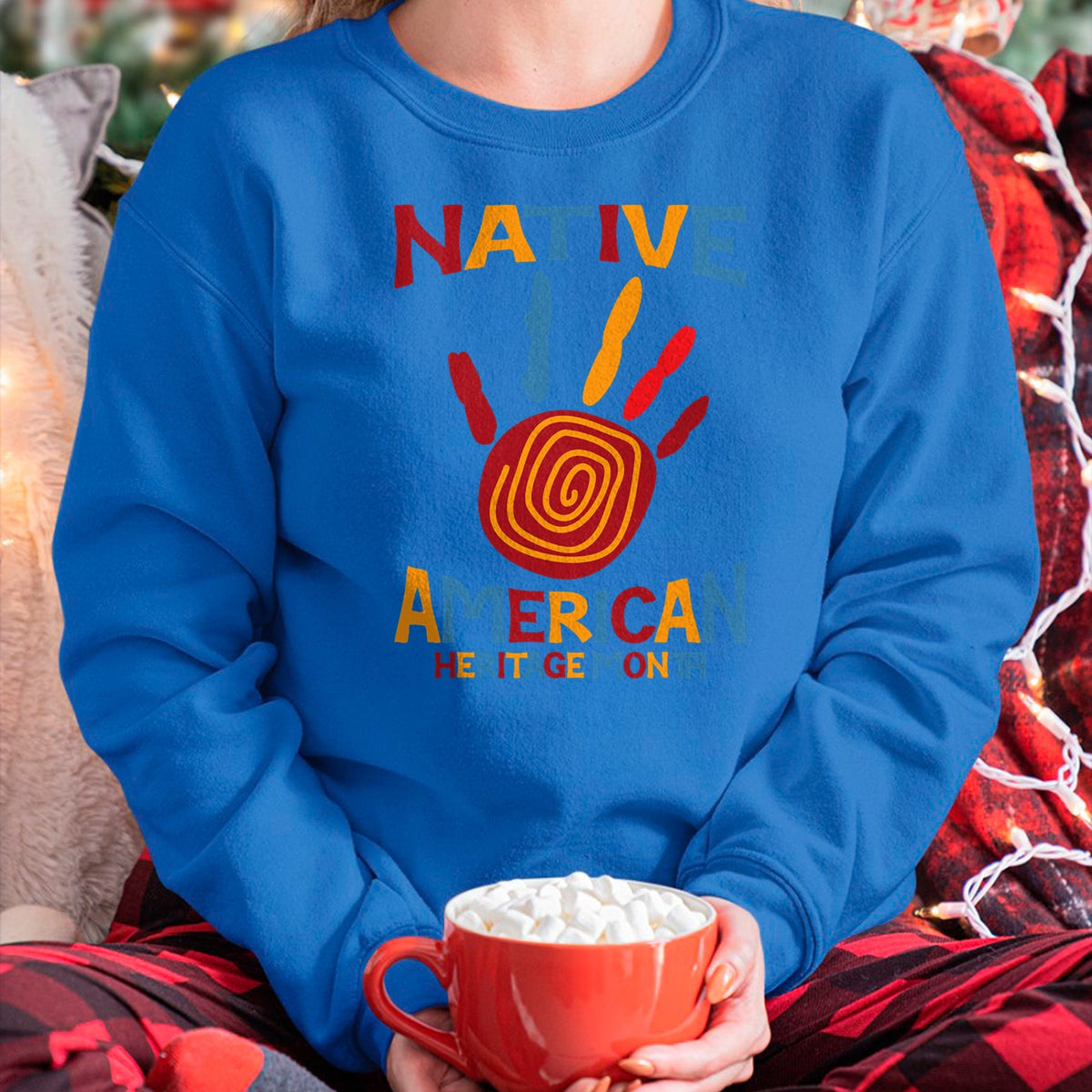 Native American T-Shirts, Vintage Native American Unisex T-Shirt/Hoodie/Sweatshirt HLT00 - Native American Heritage Month Hand Indigenous Native Pride