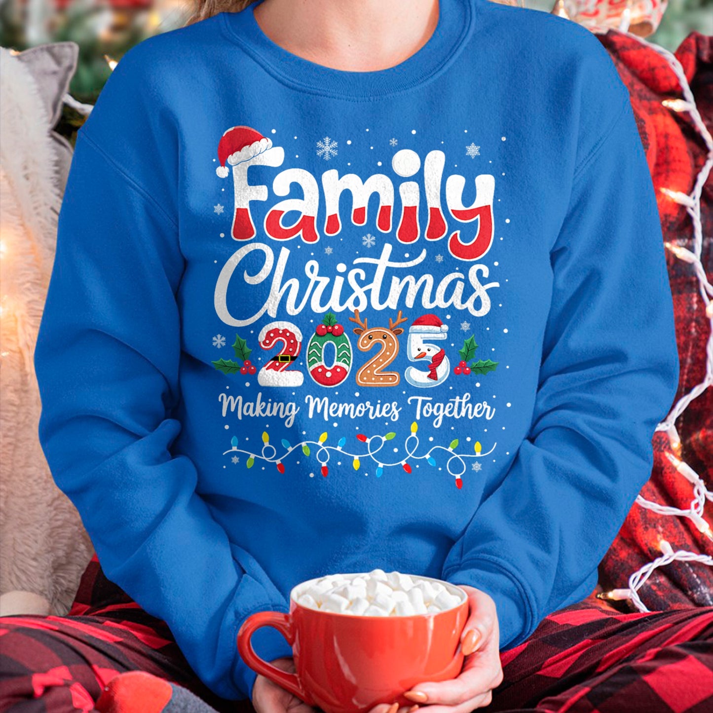 Family Christmas 2025 Matching Outfit Xmas Squad Santa T-Shirt Men Women(SKU-MRCM-6) FMA male