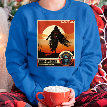Native American T-Shirts, Vintage Native American Unisex T-Shirt/Hoodie/Sweatshirt HLT00 - Native American Folklore Cryptid Skinwalker