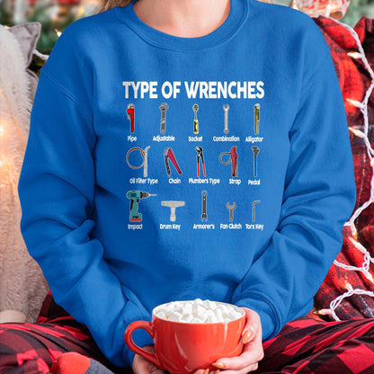 Best Mechanic Life Shirt, Funny Mechanic UnisexT-Shirt/Hoodie/Sweatshirt HLT00 - Toddler Mechanic Types of Wrenches Technician Kids Boy T-Shirt