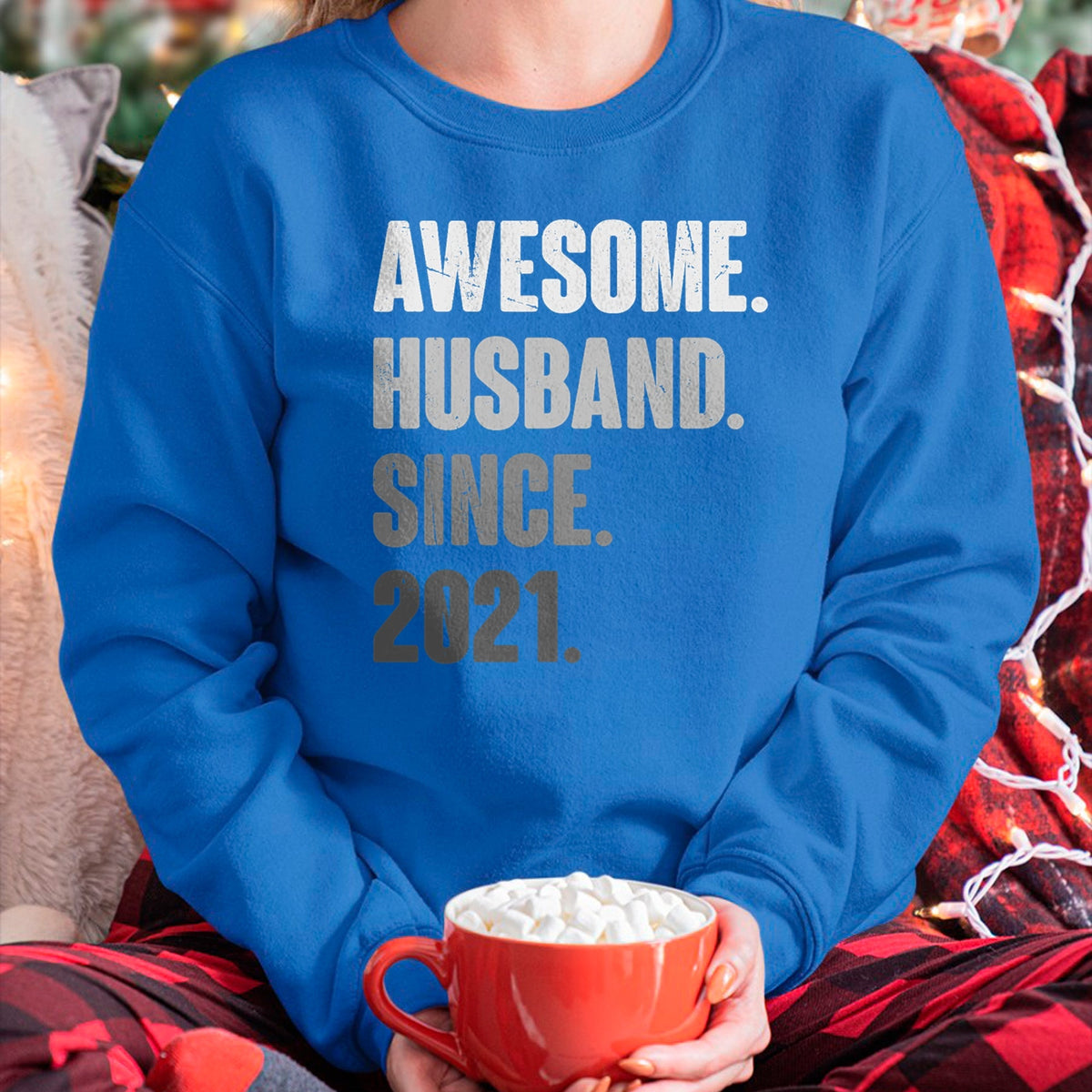 Best Wife Shirt, Wife and Husband Unisex T-Shirt/Hoodie/Sweatshirt HLT00 - 3rd Year Wedding Anniversary Epic Awesome Husband Since 2021 T-Shirt (3)