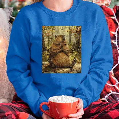 Cute Capybara Shirt, Funny Capybara Unisex T-Shirt/Hoodie/Sweatshirt HLT00 - Funny Graphic Capybara Long Sleeve T-Shirt