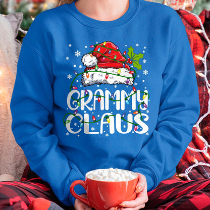 Christmas Shirts for Family, Funny christmas shirts, Christmas Unisex T-Shirt/Hoodie/Sweatshirt HLT00 - Grammy Claus Shirt Christmas Lights Pajama Family Matching Long Sleeve T-Shirt