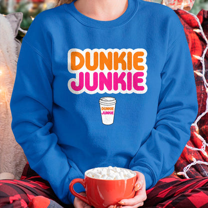 Best Thanksgiving Family Shirt , Funny Thanksgiving UnisexT-Shirt/Hoodie/Sweatshirt HLT00 - Funny Dunkie Junkie Coffee Love Funny Coffee Saying T-Shirt