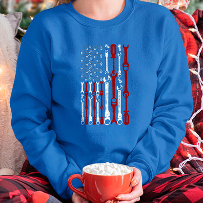 Best Mechanic Life Shirt, Funny Mechanic UnisexT-Shirt/Hoodie/Sweatshirt HLT00 - American Flag Mechanic Shirts Patriotic Mechanic USA Flag T-Shirt for Women Kids Men