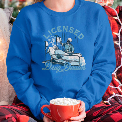 Funny Nurse Shirt, Nurse Unisex T-Shirt/Hoodie/Sweatshirt HLT00 - Licensed Drug Dealer Funny Nurse Doctor Humor Tee T-Shirt