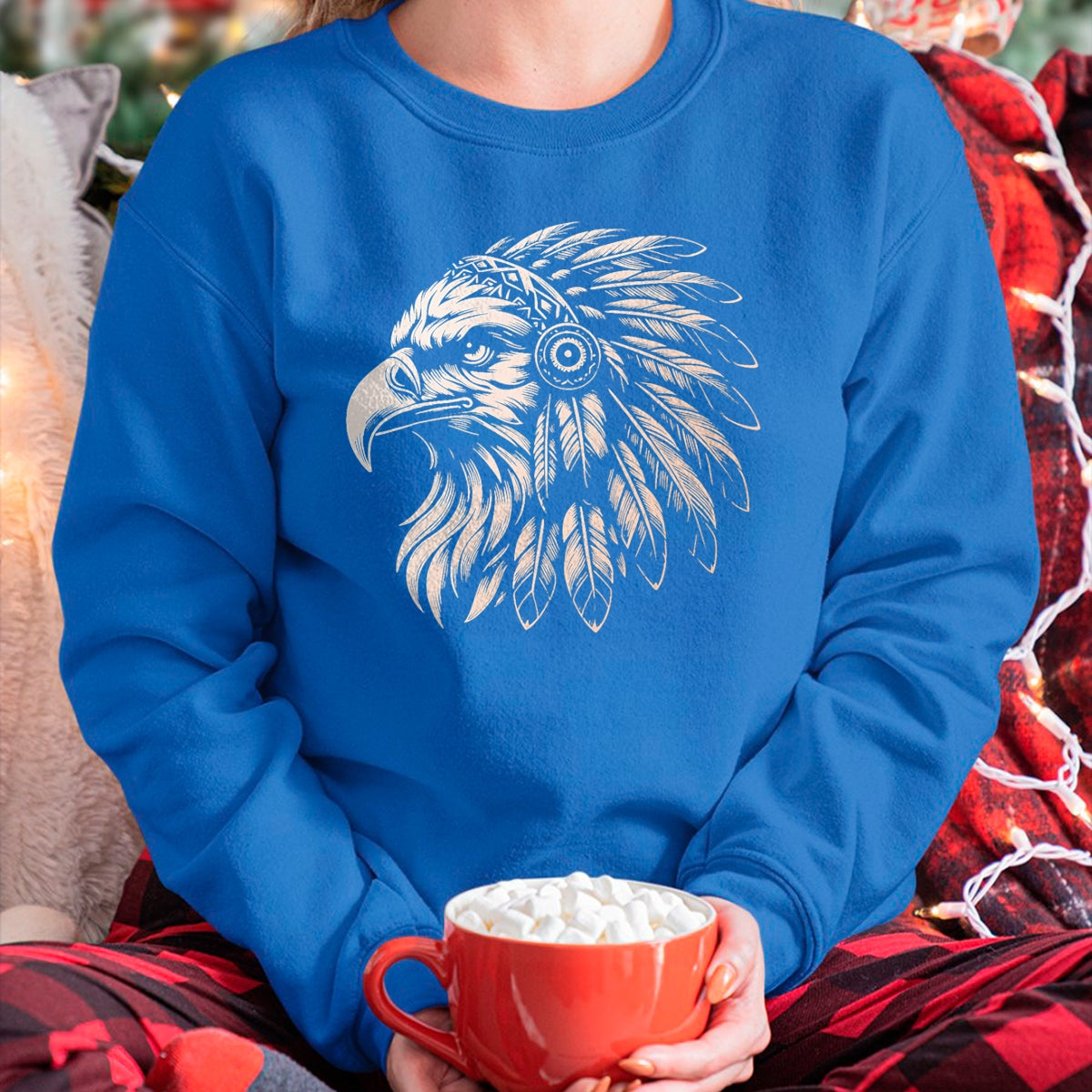 Native American T-Shirts, Vintage Native American Unisex T-Shirt/Hoodie/Sweatshirt HLT00 - Native American Indian Day Pride Indigenous Cherokee Eagle T-Shirt (1)