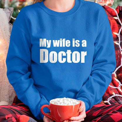 Best Doctor Shirt, Funny Doctor UnisexT-Shirt/Hoodie/Sweatshirt HLT00 - Funny My Wife is a Doctor Shirt for Husband T-Shirt, Men, Black, 3X-Large