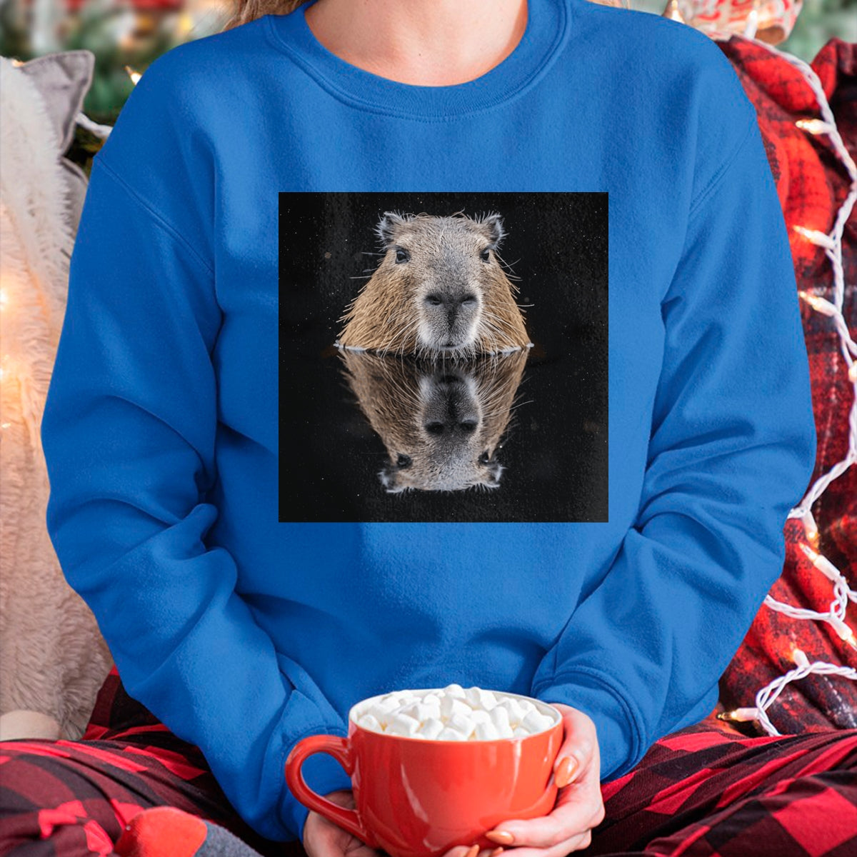 Cute Capybara Shirt, Funny Capybara Unisex T-Shirt/Hoodie/Sweatshirt HLT00 - Funny Graphic Capybara Long Sleeve T-Shirt (10)