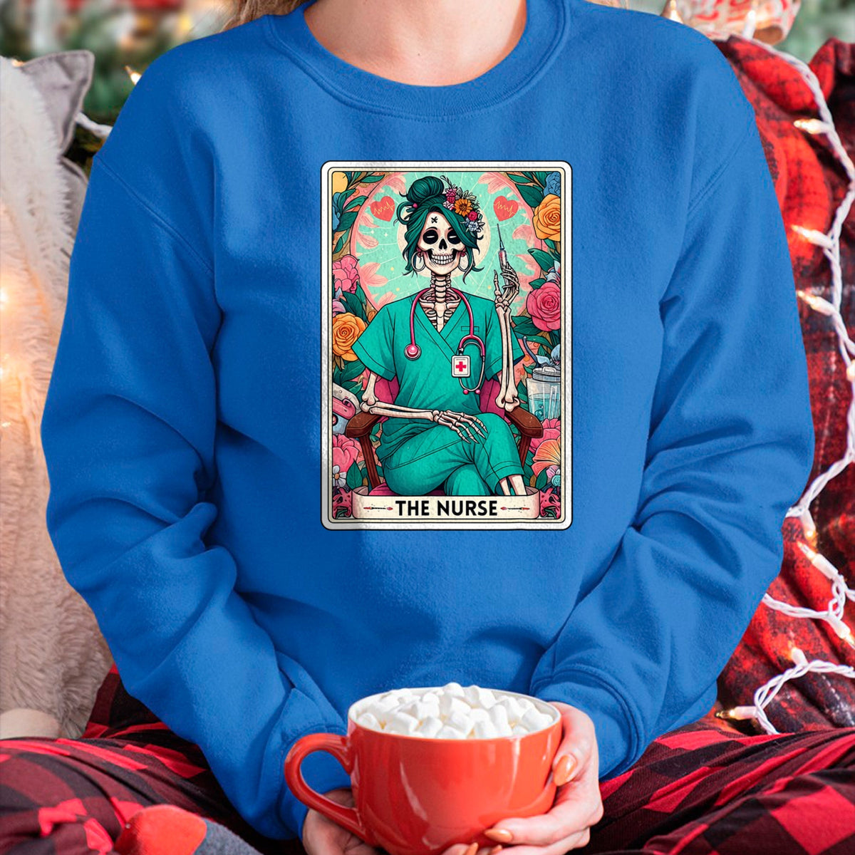 Funny Nurse Shirt, Nurse Unisex T-Shirt/Hoodie/Sweatshirt HLT00 - The Nurse Tarot Card T-Shirt