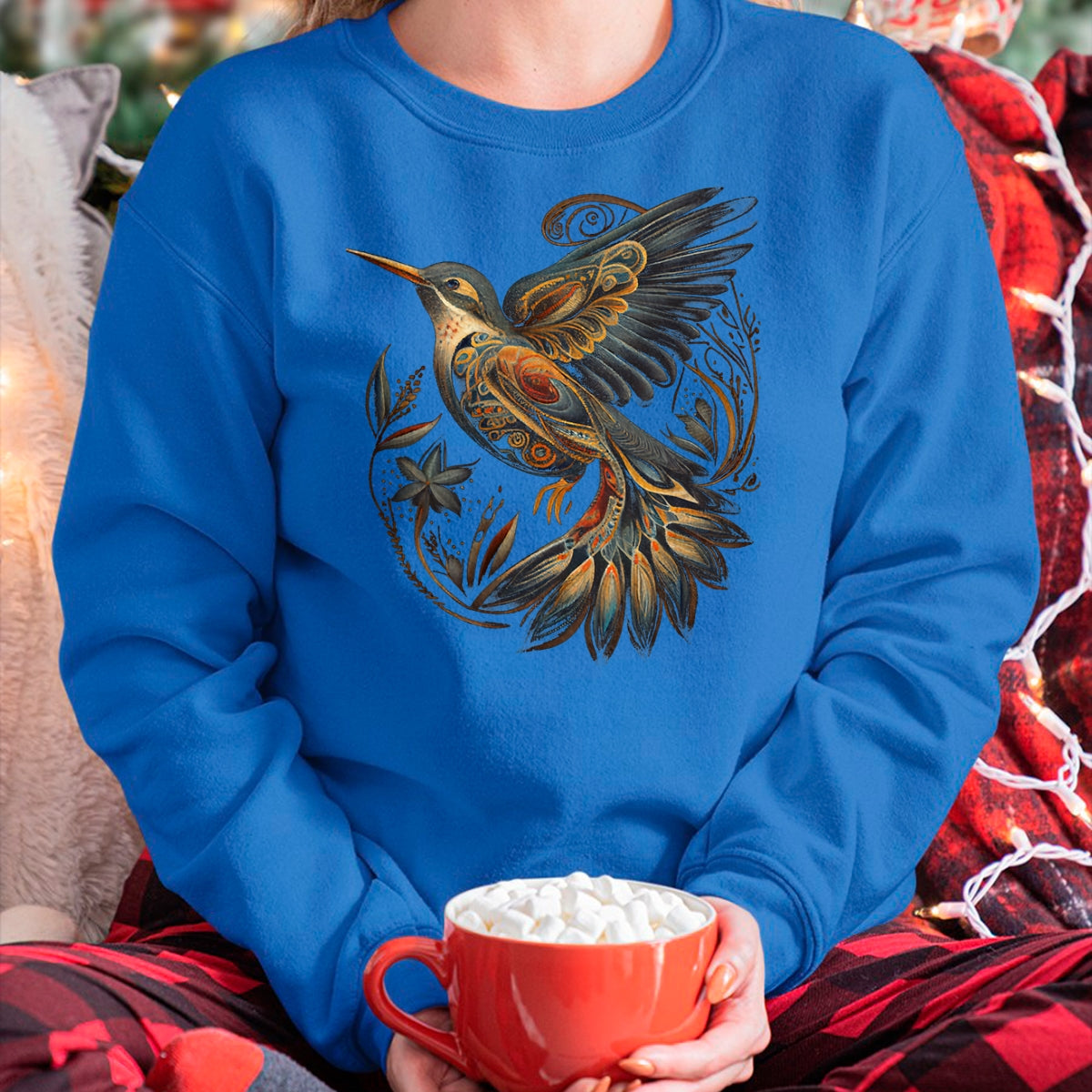 Native American T-Shirts, Vintage Native American Unisex T-Shirt/Hoodie/Sweatshirt HLT00 - Hummingbird Native American Indian T-Shirt (1)