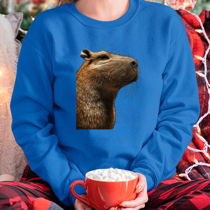 Cute Capybara Shirt, Funny Capybara Unisex T-Shirt/Hoodie/Sweatshirt HLT00 - Capybara Long Sleeve T-Shirt (7)