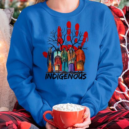 Native American T-Shirts, Vintage Native American Unisex T-Shirt/Hoodie/Sweatshirt HLT00 - Native American Indigenous People Stop MMIW T-Shirt