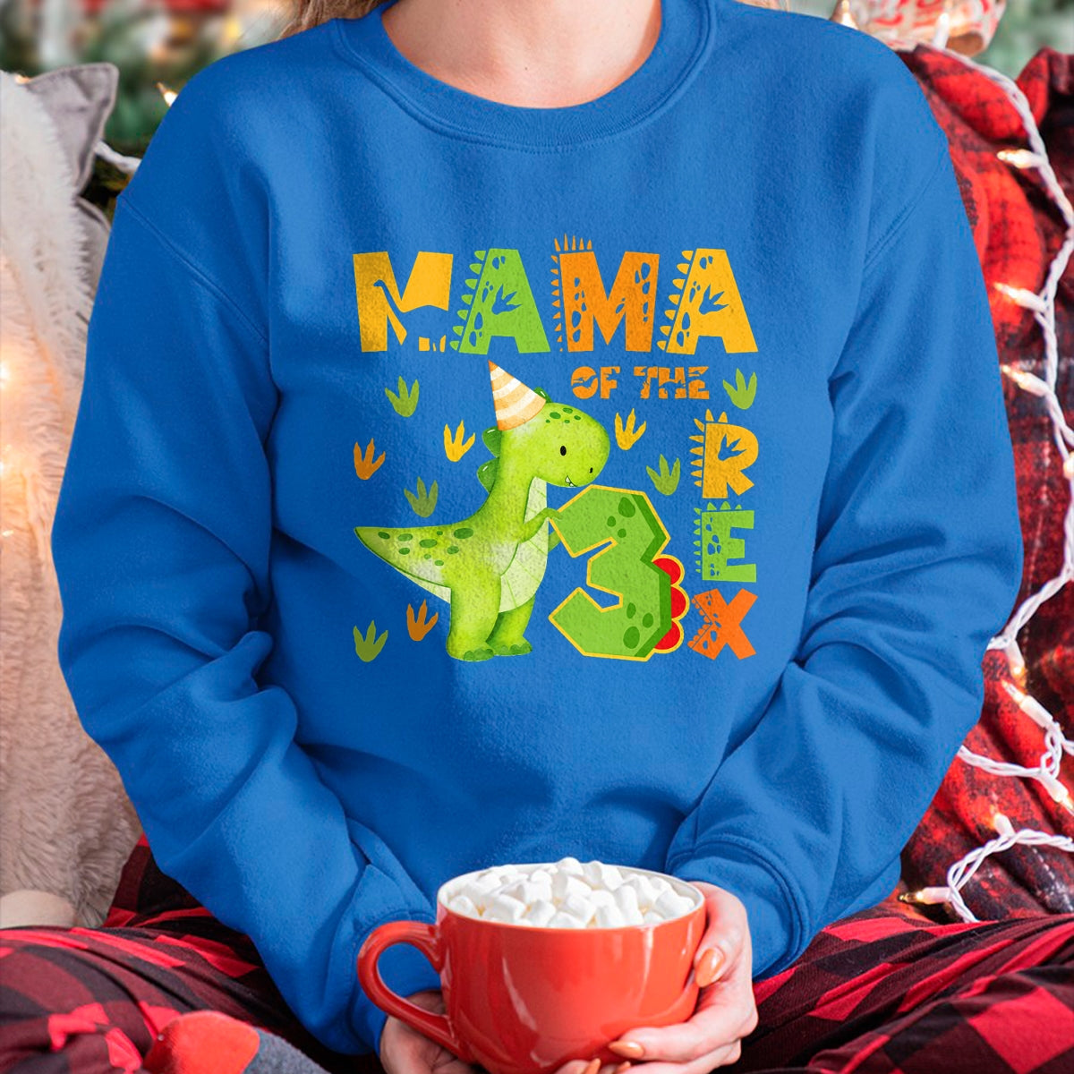 Best Dinosaur Lover Shirt, Funny Dinosaur UnisexT-Shirt/Hoodie/Sweatshirt HLT00 - Mama of The Three Rex 3rd Birthday Boy Dinosaur T-Rex T-Shirt