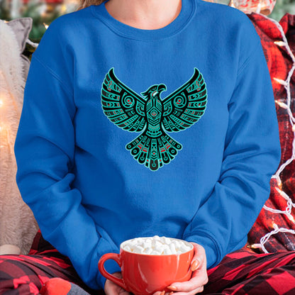 Native American T-Shirts, Vintage Native American Unisex T-Shirt/Hoodie/Sweatshirt HLT00 - Thunderbird Native American Tribal Art (1)