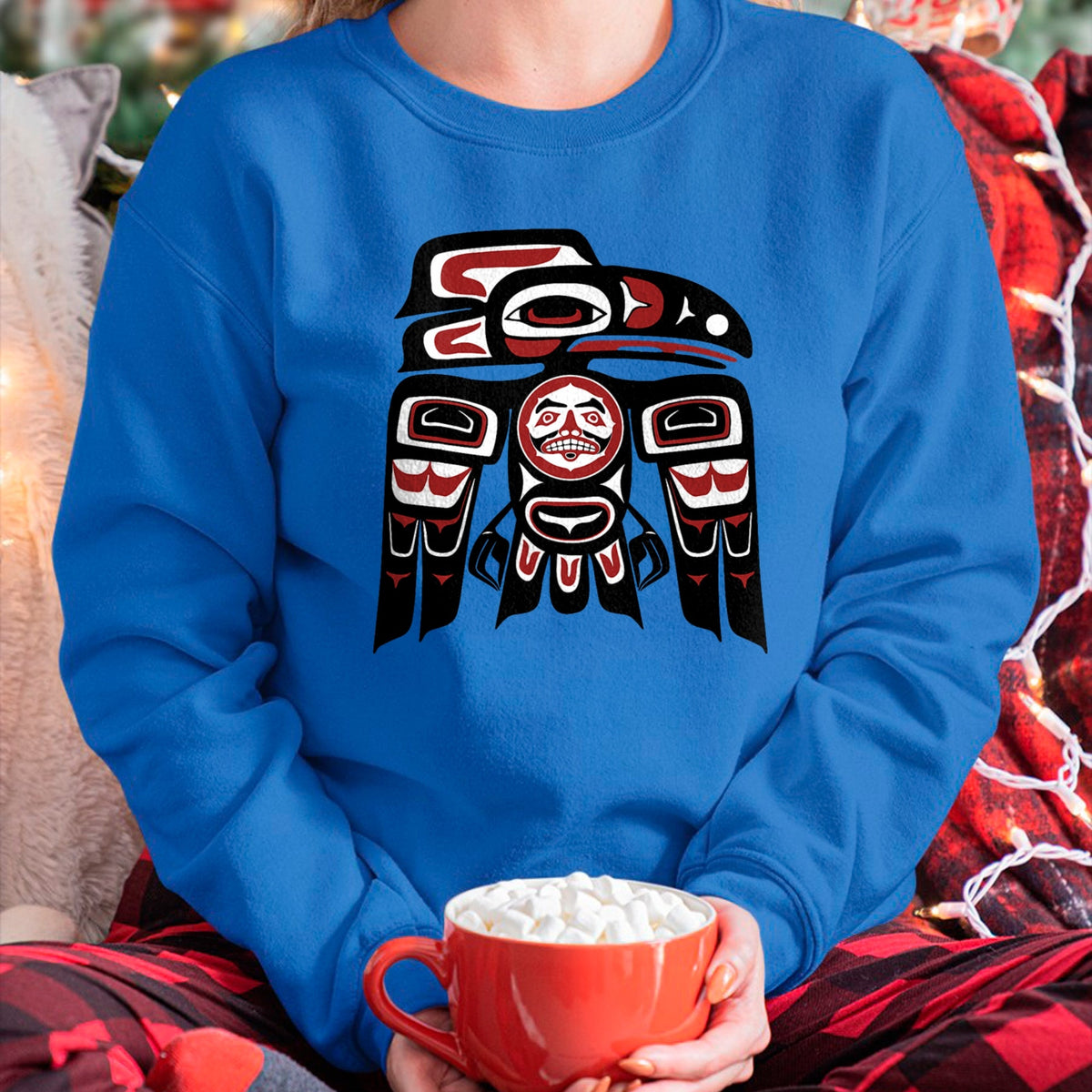 Native American T-Shirts, Vintage Native American Unisex T-Shirt/Hoodie/Sweatshirt HLT00 - Haida Tlingit Raven Totem Native American Indigenous Pride