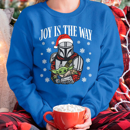 Christmas Shirts for Family, Funny christmas shirts, Christmas Unisex T-Shirt/Hoodie/Sweatshirt HLT00 - Star Wars The Mandalorian Christmas Joy Is The Way T-Shirt