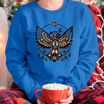 Native American T-Shirts, Vintage Native American Unisex T-Shirt/Hoodie/Sweatshirt HLT00 - Thunderbird Native American Tribal Art