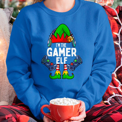 Christmas Shirts for Family, Funny christmas shirts, Christmas Unisex T-Shirt/Hoodie/Sweatshirt HLT00 - Gamer Elf Matching Family Christmas T-Shirt