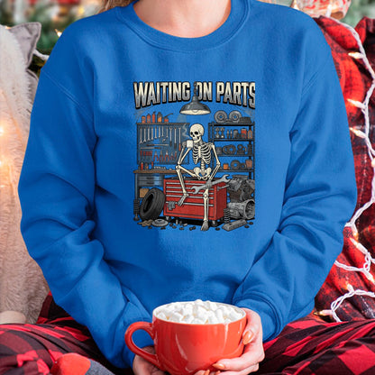 Best Mechanic Life Shirt, Funny Mechanic UnisexT-Shirt/Hoodie/Sweatshirt HLT00 - Funny Waiting On Parts Mechanic Skeleton Auto Repair Life T-Shirt, Men, Black, 3X-Large (2)