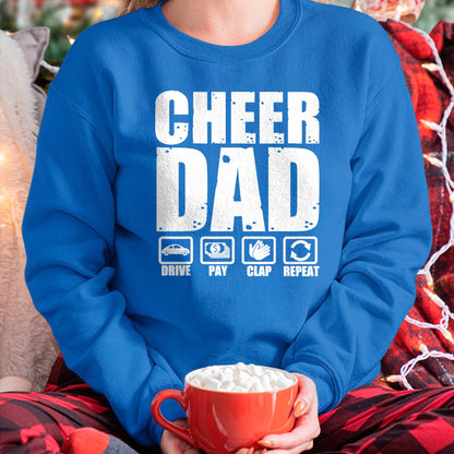Gift for Dad Shirt, Funny Dad Unisex T-Shirt/Hoodie/Sweatshirt HLT00 – Funny Cheer Dad Proud Cheerleader Father Humor Fathers Day T-Shirt