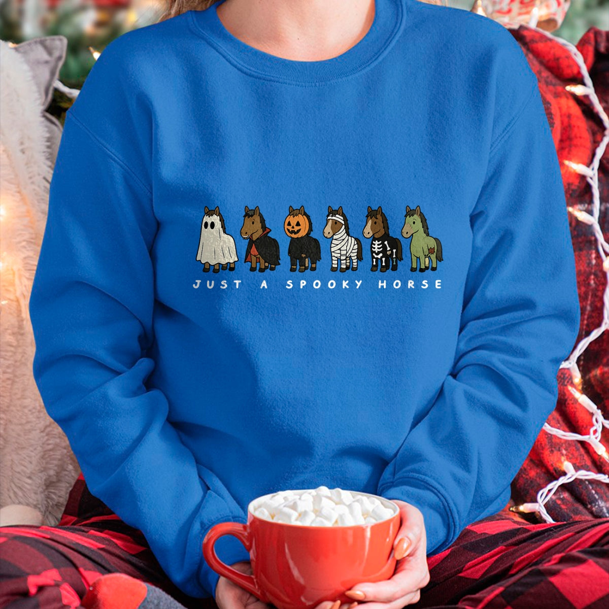 Best Horse Lover Shirt , Funny Horse UnisexT-Shirt/Hoodie/Sweatshirt HLT00 - Cute Funny Just A Spooky Horse Ghost Monsters Halloween T-Shirt