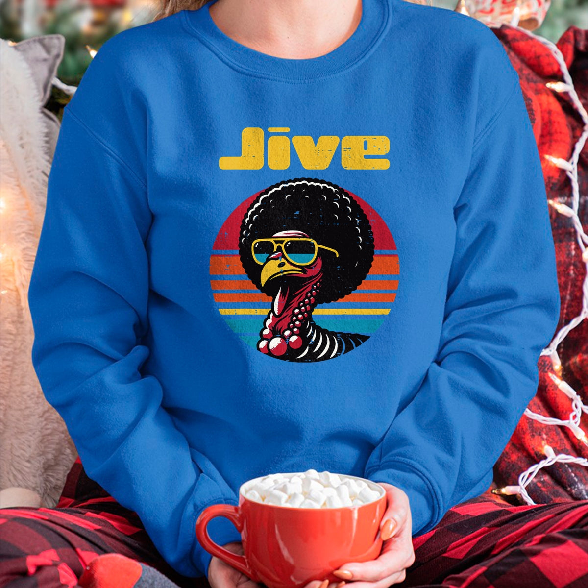 Best Thanksgiving Family Shirt , Funny Thanksgiving UnisexT-Shirt/Hoodie/Sweatshirt HLT00 - Thanksgiving Afro Turkey Jive Vintage 70s Men Women Kids T-Shirt