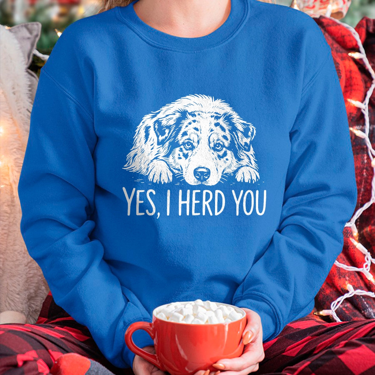 Best Farmer Life Shirt, Funny Farmer UnisexT-Shirt/Hoodie/Sweatshirt HLT00 - Yes I Heard You Line Art Australian Shepherd Dog Lovers T-Shirt