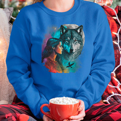 Native American T-Shirts, Vintage Native American Unisex T-Shirt/Hoodie/Sweatshirt HLT00 - Ethnic Tribal Wolf Boho Feather Native American Hippie Women