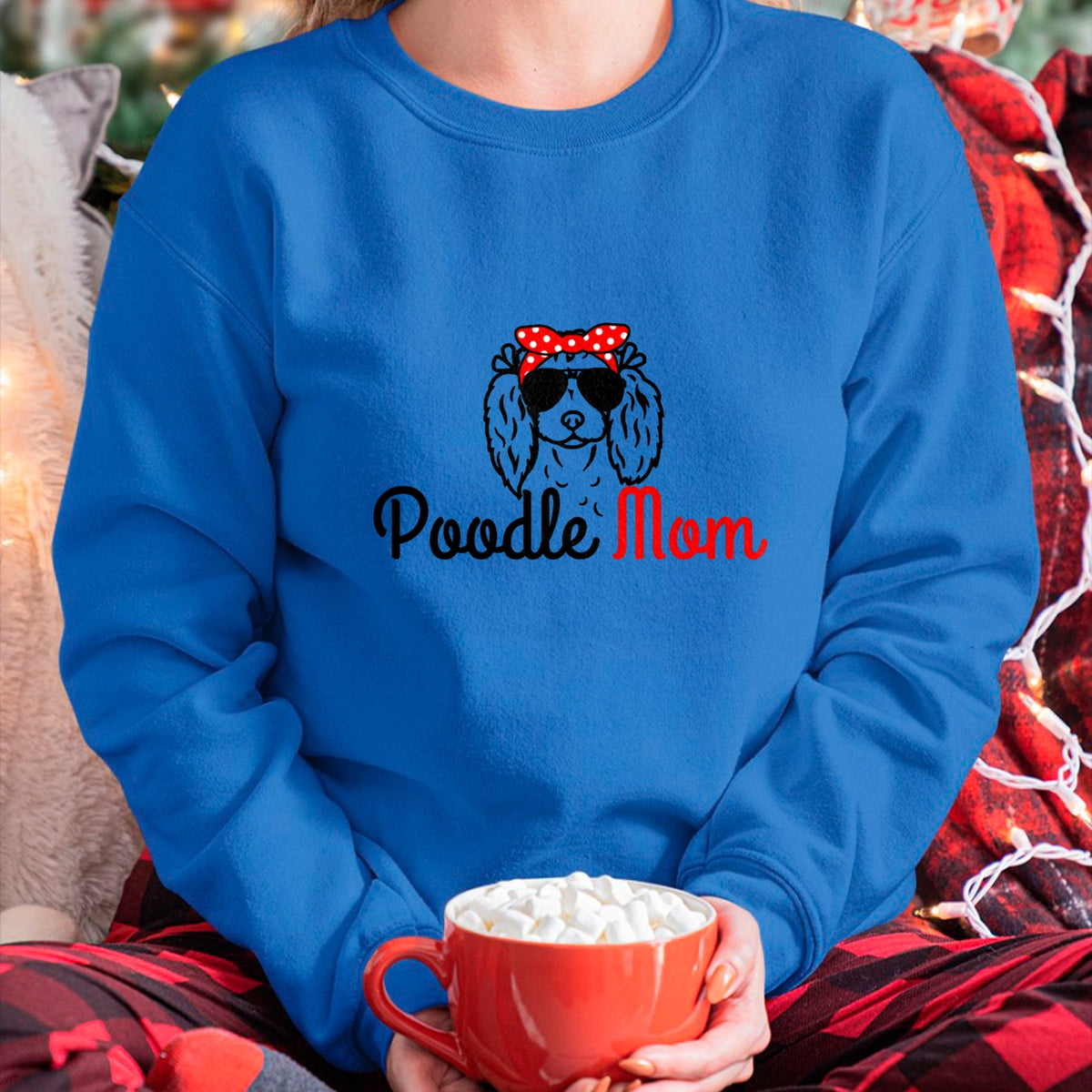 Dog Love Shirt, Dog Lover Gift T-Shirt/Hoodie/Sweatshirt HLT00 - Poodle Mom Vintage Funny Cute Dog Poodle Mom T-Shirt