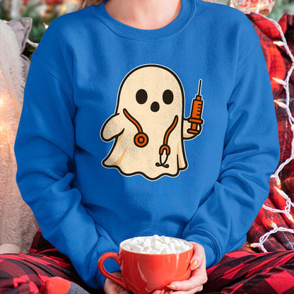 Best Doctor Shirt, Funny Doctor UnisexT-Shirt/Hoodie/Sweatshirt HLT00 - Doctor Ghost with Stethoscope T-Shirt