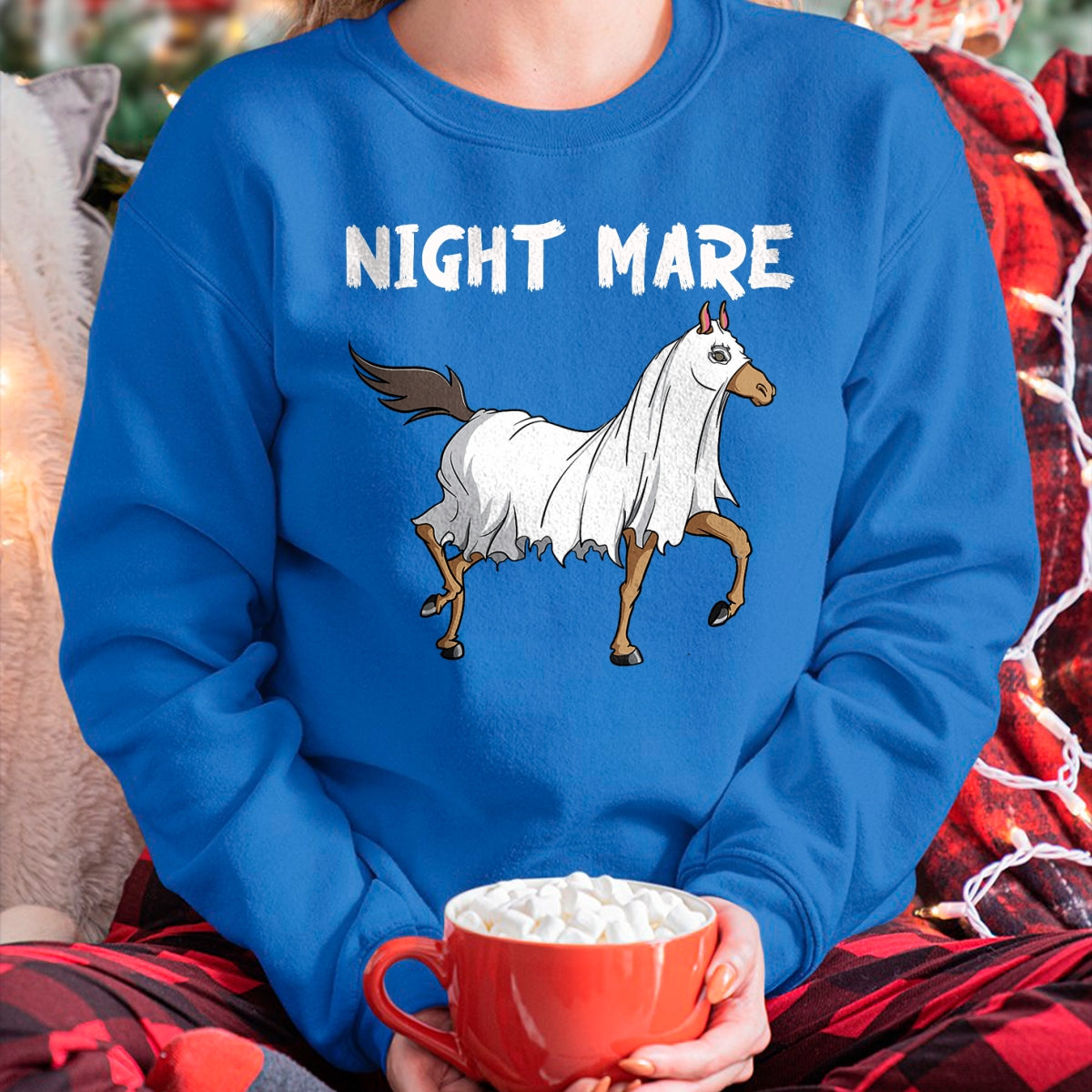 Best Horse Lover Shirt , Funny Horse UnisexT-Shirt/Hoodie/Sweatshirt HLT00 - Horse Ghost Night Mare  Equestrian Horse Lover Halloween T-Shirt