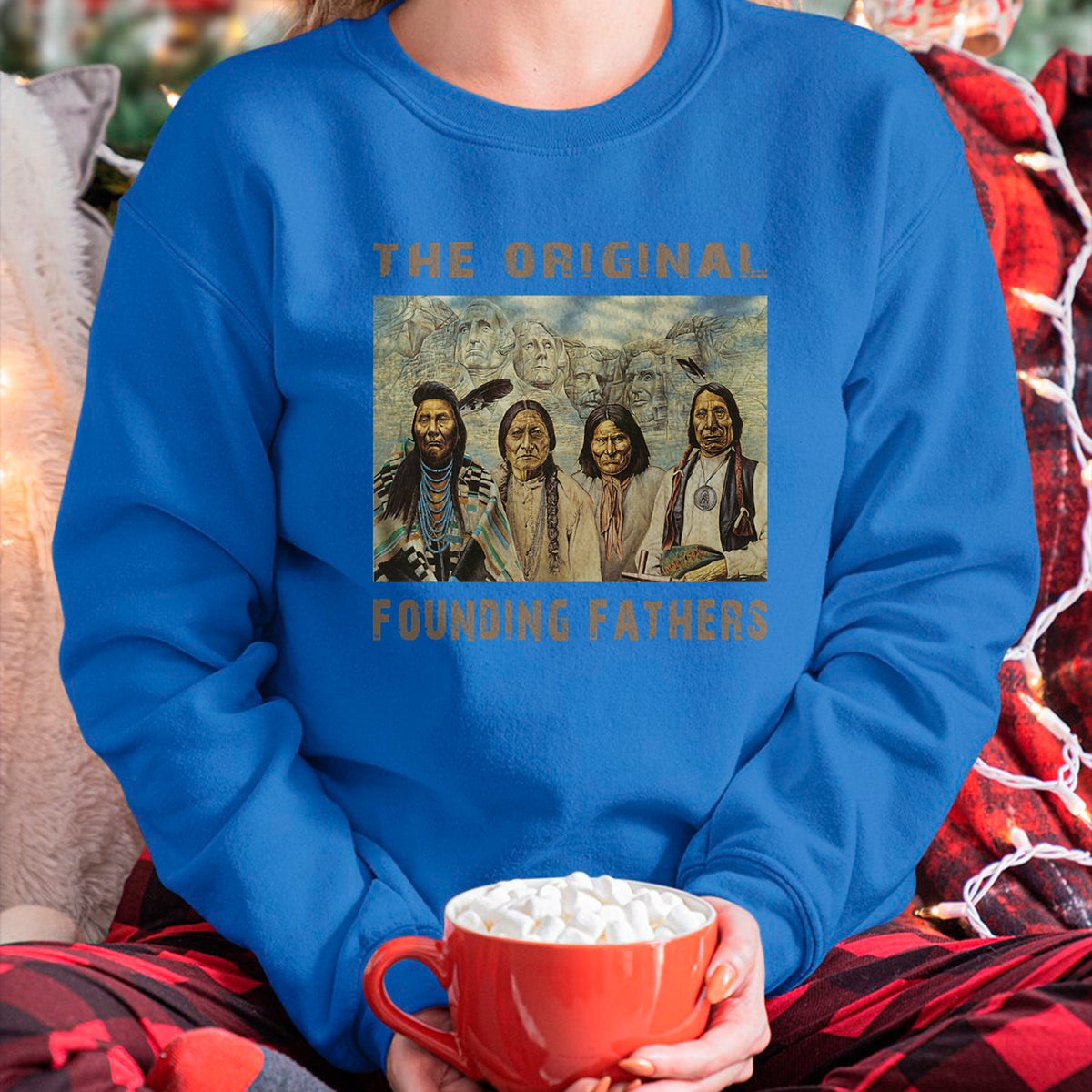Native American T-Shirts, Vintage Native American Unisex T-Shirt/Hoodie/Sweatshirt HLT00 - Native American Original Founding Fathers