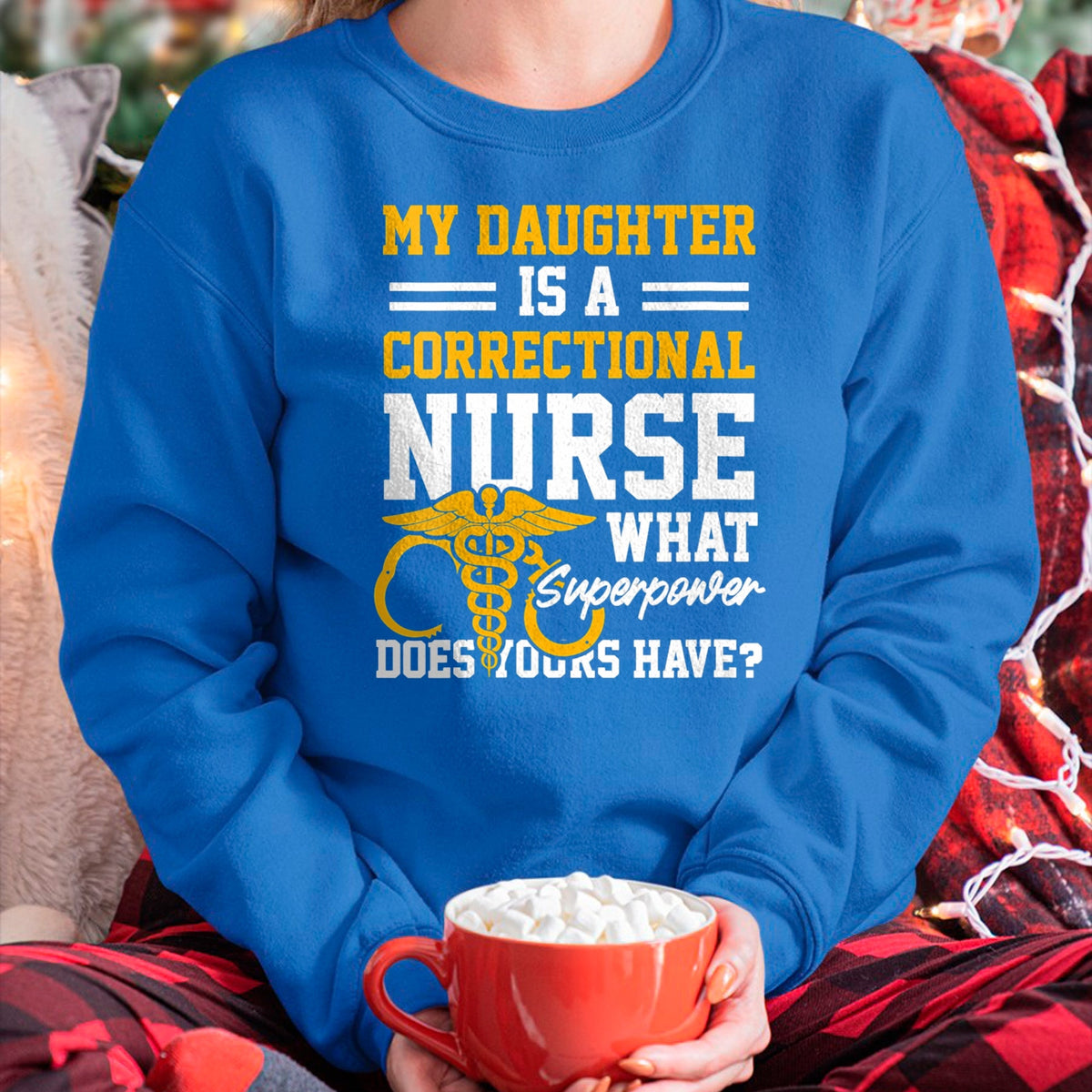 Funny Nurse Shirt, Nurse Unisex T-Shirt/Hoodie/Sweatshirt HLT00 - Womens Correctional Nurse Daughter Nursing RN V-Neck T-Shirt