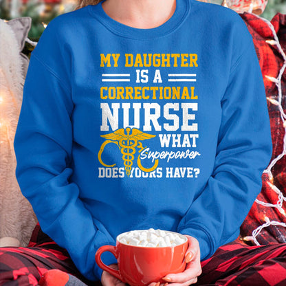 Funny Nurse Shirt, Nurse Unisex T-Shirt/Hoodie/Sweatshirt HLT00 - Womens Correctional Nurse Daughter Nursing RN V-Neck T-Shirt