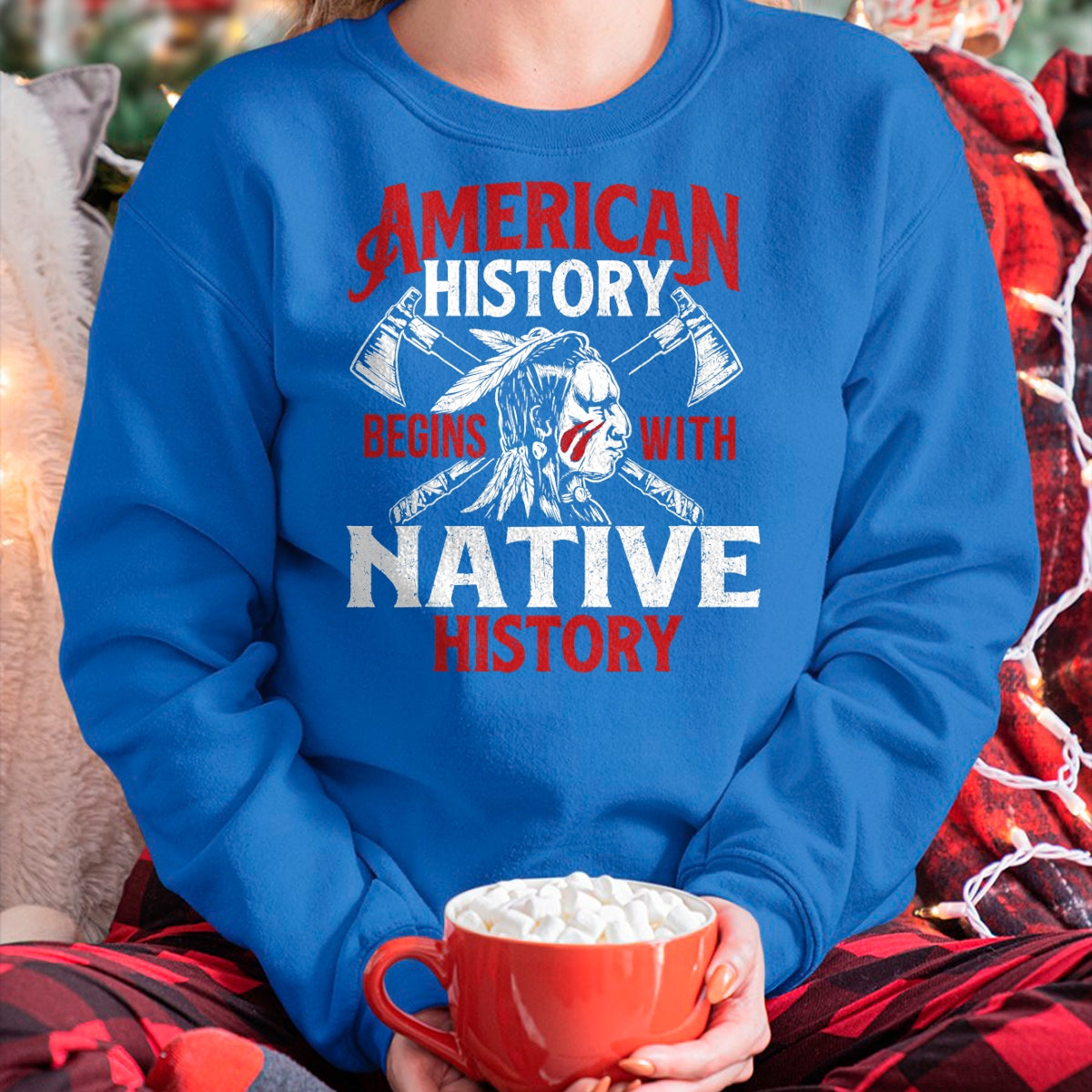 Native American T-Shirts, Vintage Native American Unisex T-Shirt/Hoodie/Sweatshirt HLT00 - Native History - Indigenous Indian Native American Blood T-Shirt (1)
