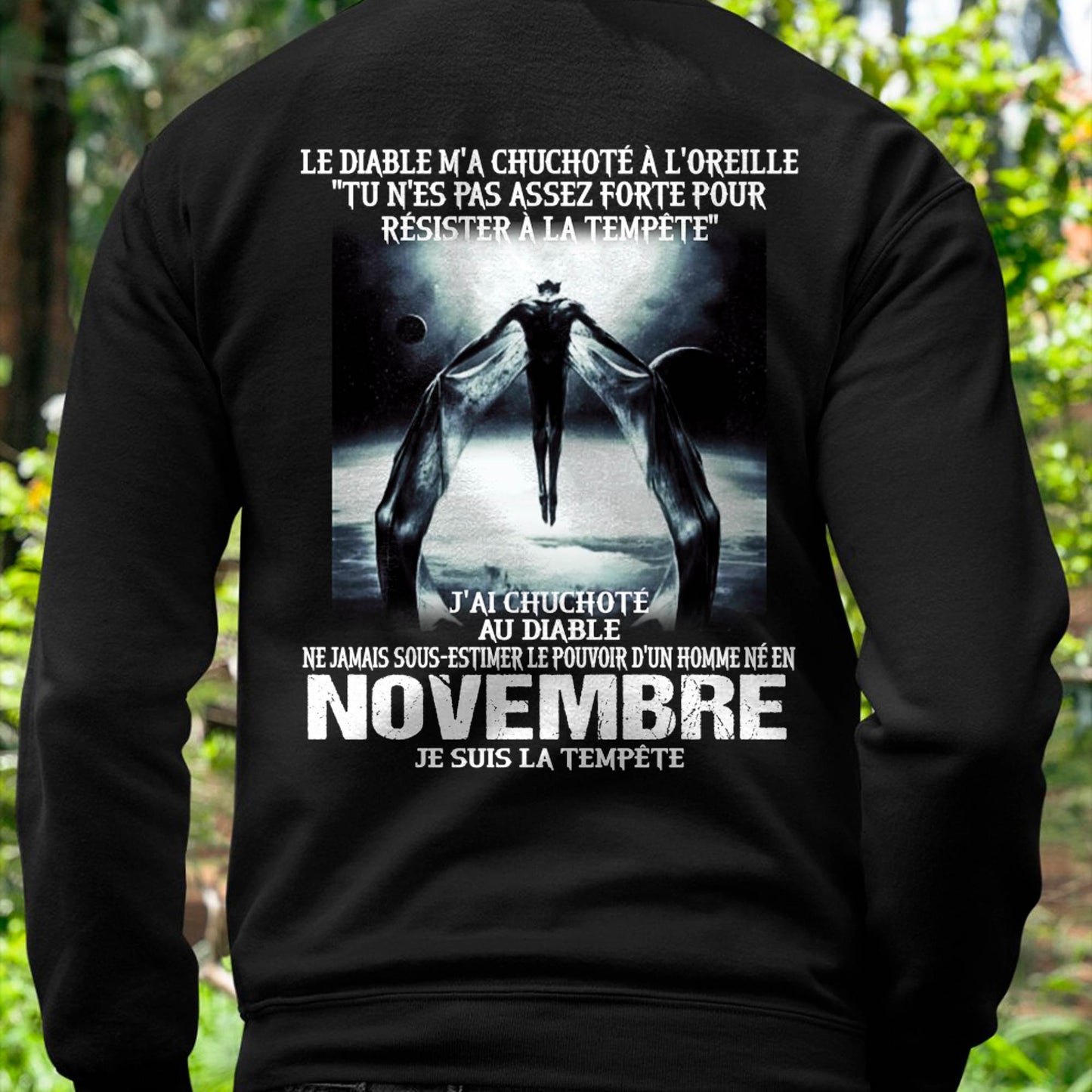 Je Suis la Tempête – Ne Jamais Sous-Estimer le Pouvoir d’un Homme Né en Novembre – T-Shirt Homme - male fr11 / CCDI11 (SKU26T-01160-11)