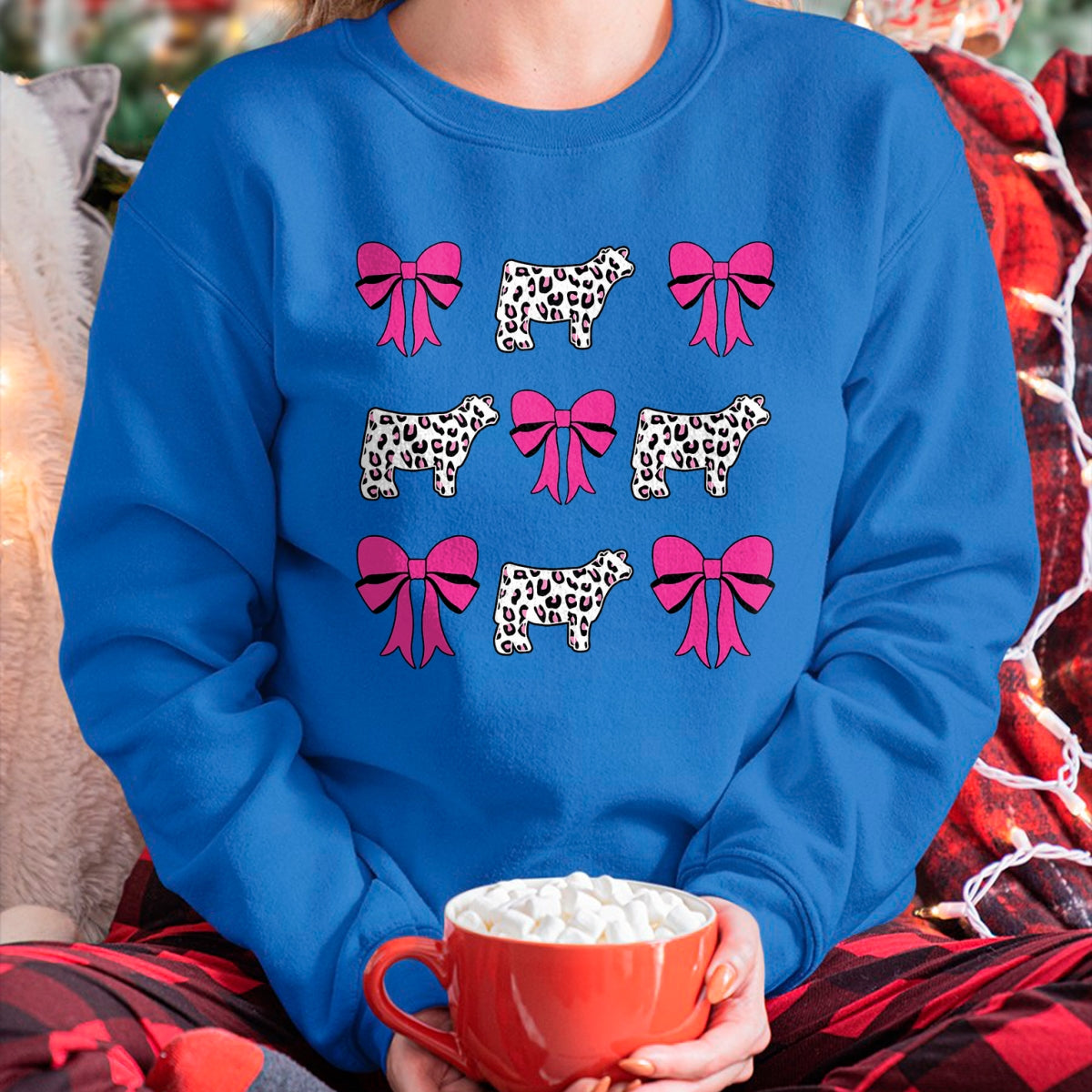 Best Farmer Life Shirt, Funny Farmer UnisexT-Shirt/Hoodie/Sweatshirt HLT00 - Show Steer Girl Cheetah Bows T-Shirt