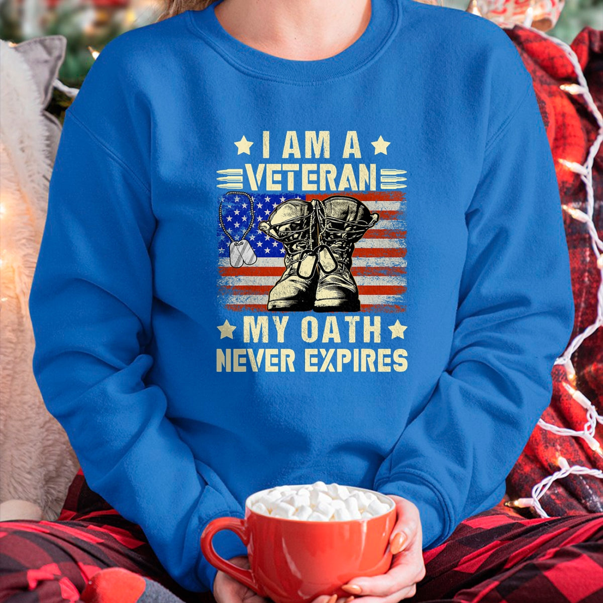 Proud Veteran Shirt, Funny Veteran UnisexT-Shirt/Hoodie/Sweatshirt HLT00 - I am A Veteran My Oath Never Expires Veteran Day USA Flag T-Shirt